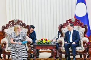 ນາຍົກລັດຖະມົນຕີ ຕີລາຄາສູງຕໍ່ແຜນງານຮ່ວມມື ລະຫວ່າງ ສປປ ລາວ ແລະ ທີມງານເອີຣົບ