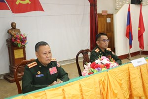 ກອງບັນຊາການທະຫານແຂວງບໍ່ແກ້ວ ສະຫຼຸບວຽກງານນຳພາຮອບດ້ານ