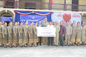 ມອບ-ຮັບການສ້ອມແປງໂຮງຮຽນ ມ.ປາຍ ປາກຊັນ