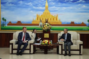 ຫົວໜ້າ ຄຕພ ຕ້ອນຮັບຄະນະຜູ້ເເທນ ພັກກອມມູນິດສະຫະພັນຣັດເຊຍ 