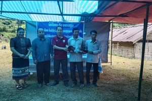 ເມືອງວຽງຄໍາ ໄດ້ຮັບອາຄານຮຽນອະນຸບານສຶກສາຫຼັງໃໝ່