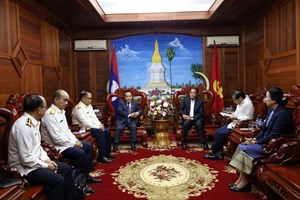 ເຈົ້າແຂວງຄໍາມ່ວນ ພົບປະ ປະທານອົງການກວດສອບແຫ່ງລັດ