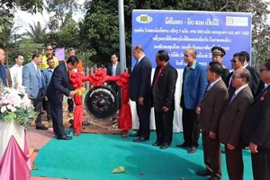 ເມືອງວິລະບູລີມອບ-ຮັບ ແລະເປີດນໍາໃຊ້ຖະໜົນ ໄກສອນ ພົມວິຫານ