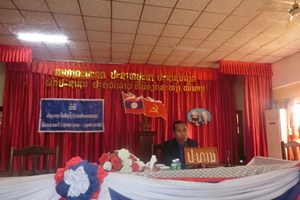 ເມືອງແມດ ປາຖະກະຖາວັນສ້າງຕັ້ງກຳມະບານລາວຄົບຮອບ 68 ປີ