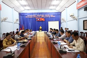 ຄໍາມ່ວນ ຫາລືຜ່ານຮ່າງບົດບັນທຶກຄວາມເຂົ້າໃຈ 