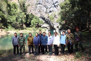  ຮອງເລຂາພັກແຂວງຄຳມ່ວນ ລົງພົບປະຢ້ຽມຢາມປະຊາຊົນບ້ານບວມລູ