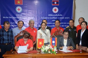 ອົງການກາແດງສາລະວັນ ແລະສະພາກາແດງ ເທື່ອທຽນເຫວ້ ເຊັນບົດບັນທຶກຮ່ວມມື 2023-2027