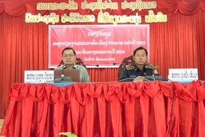 ເມືອງປາກລາຍສະຫຼຸບວຽກງານກວດກາປະຈໍາປີ2023 ແລະ ແຜນການປີ2024