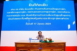 ປະທານຄະນະກວດກາສູນກາງພັກ ໂອ້ລົມພະນັກງານຫຼັກແຫຼ່ງ ແຂວງຄໍາມ່ວນ