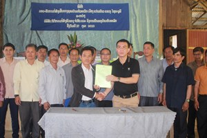 ປະຊາຊົນ ບ້ານຫ້ວຍເລິກ ໃຊ້ທຶນ 825 ລ້ານກວ່າກີບ ຍົກລະດັບເສັ້ນທາງພາຍໃນບ້ານ