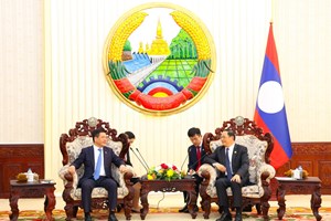 ນາຍົກລັດຖະມົນຕີ ຕ້ອນຮັບລັດຖະມົນຕີກະຊວງອຸດສາຫະກໍາ ແລະ ການຄ້າຫວຽດນາມ