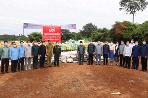 ບໍ່ແກ້ວ ຈູດທຳລາຍຢາເສບຕິດຂະໜາດໃຫຍ່