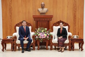 ເລຂາທິການ ສພຊ ຕ້ອນຮັບ ຮອງເລຂາທິການໃຫຍ່ ສະພາຄູຣານໃຫຍ່ ແຫ່ງ ມົງໂກລີ