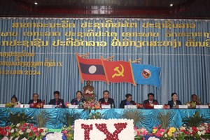 ກອງປະຊຸມໃຫຍ່ຜູ້ແທນຊາວໝຸ່ມທົ່ວເມືອງວຽງພູຄາ ຄັ້ງ IX