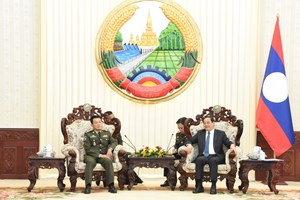 ນາຍົກລັດຖະມົນຕີ ຕ້ອນຮັບຜູ້ບັນຊາການທະຫານສູງສຸດກອງທັບ ຣາຊະອານາຈັກກຳປູເຈຍ