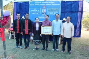 ພິທີເປີດບ້ານຜາຍຳ ເປັນບ້ານວັດທະນະທຳ ອັນດັບທີ 76ຂອງເມືອງຮຸນ