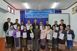 ປິດຊຸດຝຶກອົບຮົມການວາງແຜນທຸລະກິດແລະ ການບັນຊີສໍາລັບຈຸນລະວິສາຫະກິດຢູ່ເມືອງລອງ