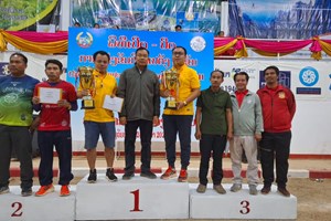 ສໍາເລັດການແຂ່ງຂັນກິລາເປຕັງ ຊີງຂັນປະທານສະພາປະຊາຊົນແຂວງຄໍາມ່ວນ