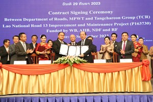 ເລີ່ມປັບປຸງ ແລະ ສ້ອມແປງເສັ້ນທາງເລກ 13 ເໜືອໄລຍະແຕ່ສີໄຄຫາສີເກີດ