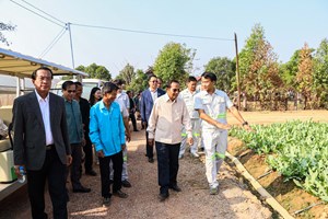 ທ່ານ ບຸນທອງ ຈິດມະນີ ຢ້ຽມຢາມໂຄງການພັດທະນາແລະປັບປຸງແກ້ໄຂຄວາມທຸກຍາກຂອງປະຊາຊົນບ້ານກາບູດ-ຊຽງແຫວນ