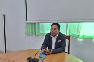 ຮອງຫົວໜ້າ ຄອສພພົບປະພະນັກງານສື່ມວນຊົນແຂວງຄໍາມ່ວນ