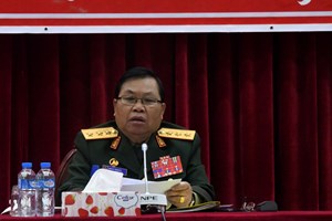 ຮສສປາຖະກະຖາວັນສ້າງຕັ້ງກອງທັບປະຊາຊົນລາວ ຄົບຮອບ 75 ປີ ແລະ ວັນເກີດປະທານ ຄໍາໄຕ ສີພັນດອນຄົບຮອບ 100 ປີ