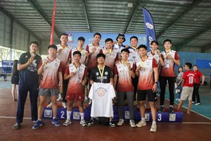 ວິທະຍາຄານກອງທັບ ຍາດໄດ້2 ຫຼຽນຄຳ ບານສົ່ງໃນຮົ່ມ ຍິງ-ຊາຍ ງານກິລາມະຫາວິທະຍາໄລລາວ ຄັ້ງທີ 2