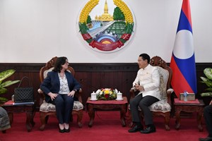 ຮອງນາຍົກຕ້ອນຮັບຮອງປະທານທະນາຄານໂລກປະຈໍາພາກພື້ນອາຊີ ແລະ ປາຊີຟິກ