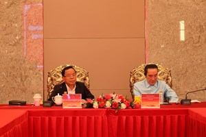 ທ່ານ ຄຳພັນ ພົມມະທັດ ຢ້ຽມຢາມເຮັດວຽກ ຢູ່ ເຂດເສດຖະກິດພິເສດສາມຫຼ່ຽມຄໍາ