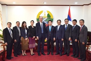 ຮອງນາຍົກລັດຖະມົນຕີ ຕ້ອນຮັບ ຫົວໜ້າ ອົງການ JICA ປະຈໍາ ສປປ ລາວ