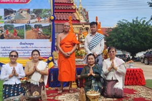 ເປີດການນຳໃຊ້ທາງເບຕົງຊອຍ 60ທາງຂຶ້ນວັດໂນນຫີນແຮ່