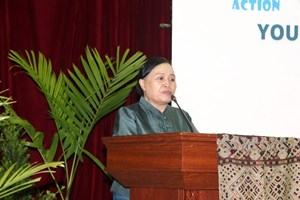 ສຳມະນາໄວໜຸ່ມເພື່ອແກ້ໄຂບັນຫາການປ່ຽນແປງດິນຟ້າອາກາດໃນ ສປປ ລາວ