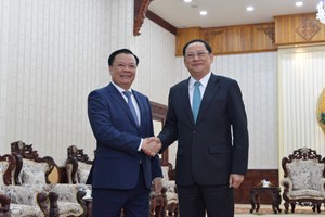 ນາຍົກລັດຖະມົນຕີ ຕ້ອນຮັບຄະນະຜູ້ແທນຂັ້ນສູງ ນະຄອນຫຼວງຮ່າໂນ້ຍ