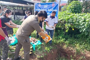 ທຳລາຍສິນຄ້າໝົດອາຍຸ ທີ່ຢຶດໄດ້ໃນເທດສະບານແຂວງອຸດົມໄຊ