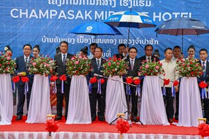 ວາງສີລາລືກໂຄງການກໍ່ສ້າງໂຮງແຮມຈຳປາສັກມິຣາໂຄລະດັບ 4 ດາວ