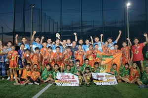 ຢູ-14 ເຈົ້າພາບ ໄດ້ທີໜຶ່ງ ເຕະບານ ມັດສະດາ ຢູລີກ 2023