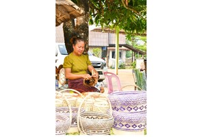 ຫວາຍ ແລະ ໄມ້ປ່ອງ ສ້າງລາຍຮັບໃຫ້ກຸ່ມຫັດຖະກຳຈັກສານບ້ານນາຍາງ