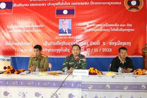 ປະກາດຮັບຮອງບ້ານມາງ ເມືອງແບງ ເປັນບ້ານປ້ອງກັນຊາດເຂັ້ມແຂງ