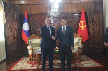 ລມຕ ກະຊວງກະສິກຳ ແລະ ສິ່ງແວດລ້ອມ ຕ້ອນຮັບທູດ ສະຫະພາບເອີຣົບປະຈຳ ສປປ ລາວ