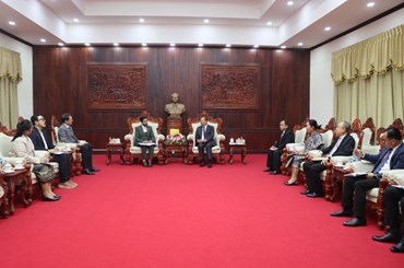 ປະທານ ສນຊ ຕ້ອນຮັບຕາງໜ້າອົງການກອງທຶນເດັກສະຫະປະຊາຊາດ ປະຈຳລາວ