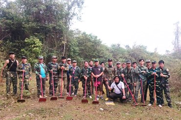 ກົມປ່າໄມ້ ສົມທົບກັບ ອົງການປົກຄອງເມືອງ ດັບໄຟປ່າ