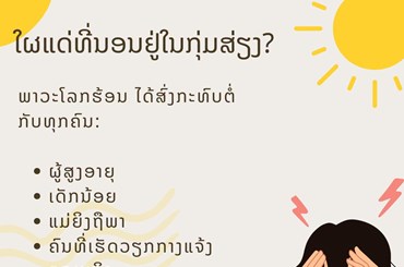 ອາກາດຮ້ອນ ຕ້ອງຮູ້ວິທີປ້ອງກັນຕົນເອງ