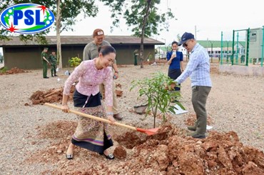 PSL ມອບເງິນຊຸກຍູ້ ກິດຈະກຳວັນປູກຕົ້ນໄມ້ແຫ່ງຊາດ ກວ່າ 500 ລ້ານກີບ
