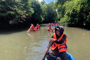 ການນຳເມືອງປະທຸມພອນ ສຳຫຼວດຫ້ວຍໂຕະໂໝະ ຊຸກຍູ້ໃຫ້ເປັນແຫຼ່ງທ່ອງທ່ຽວ
