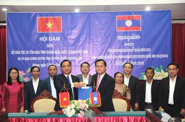 ອັດຕະປື-ກວາງຫງາຍ ລົງນາມຮ່ວມມື ສອງຝ່າຍ