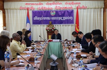 ຄະນະຊ່ຽວຊານທະນາຄານໂລກ ພົບປະ ຮອງປະທານຄະນະກຳມະການປົກຄອງແຂວງຊຽງຂວາງ