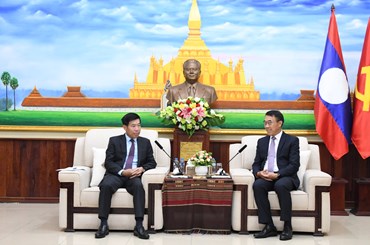 ຫົວໜ້າ ຄຕພ ຕ້ອນຮັບຮອງລັດຖະມົນຕີກະຊວງການຕ່າງປະເທດ ສສ ຫວຽດນາມ