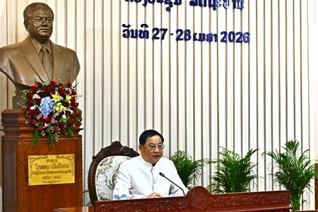 ເປີດກອງປະຊຸມສະໄໝສາມັນຂອງລັດຖະບານ ປະຈໍາເດືອນເມສາ 2026