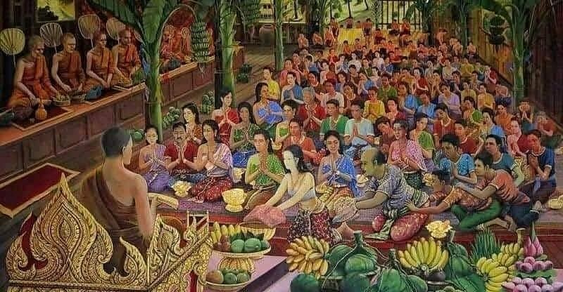 ບຸນຫໍ່ເຂົ້າສະຫຼາກ ບຸນປະເພນີຂອງຊາວພຸດ