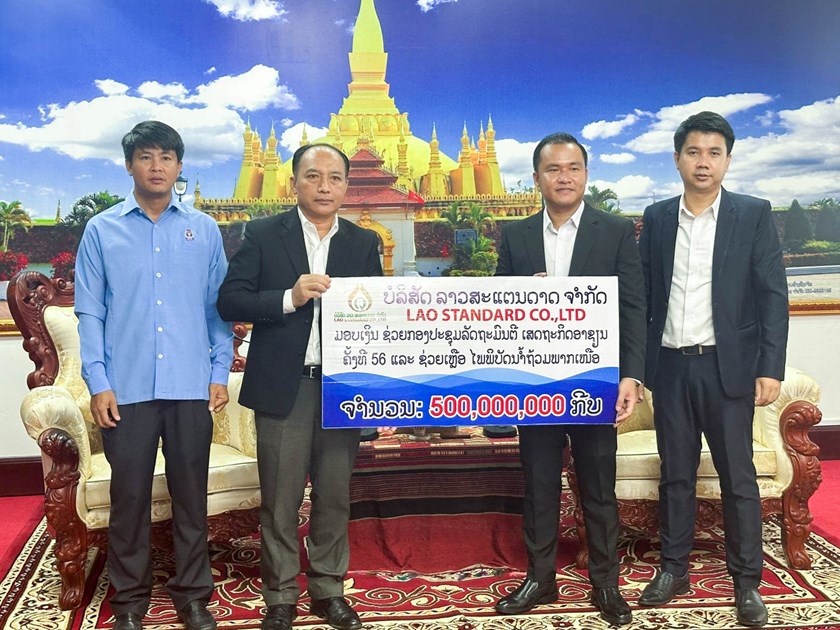 ຫຼາຍພາກສ່ວນມອບເງິນອຸປະຖໍາ ກອງປະຊຸມ ລມຕ ເສດຖະກິດອາຊຽນແລະ ຊ່ວຍເຫຼືອຜູ້ປະສົບໄພນໍ້າຖ້ວມຢູ່ບັນດາແຂວງພາກເໜືອ